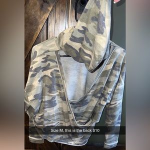 Camo work out top